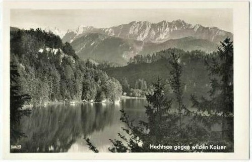 Ansichtskarte hechtsee gegen - ansichtskarte,