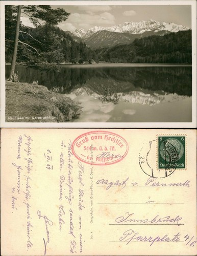 Ansichtskarte bayrischzell - ansichtskarte,