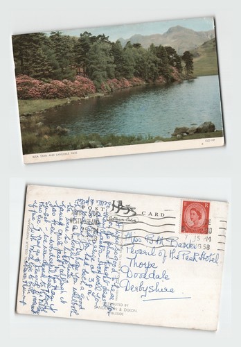 Postkarte blea tarn und - postkarte,