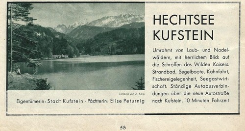 Reklame kufstein hechtsee - ,